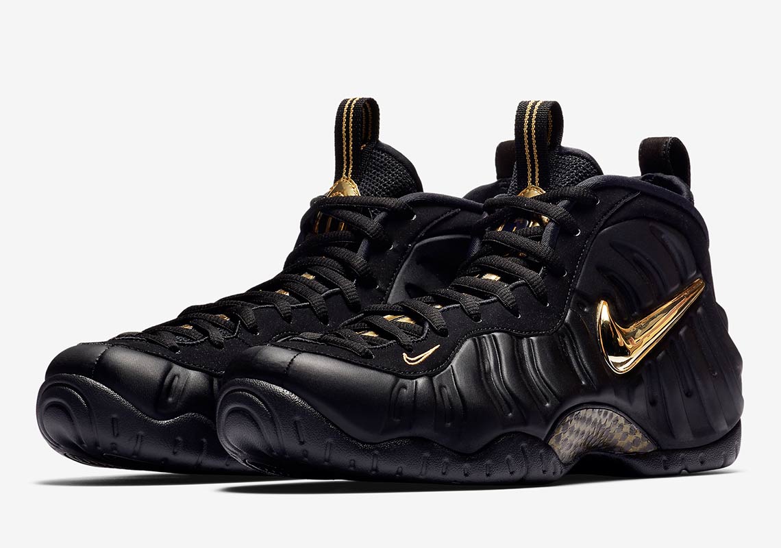 The Nike Air Foamposite Pro Adds Metallic Gold Detailing