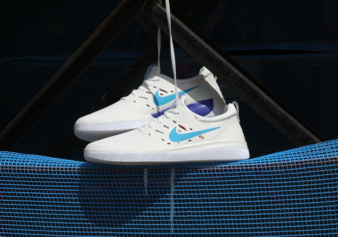 Nyjah Huston’s Nike SB Signature Shoe Arrives In “Blue Fury”