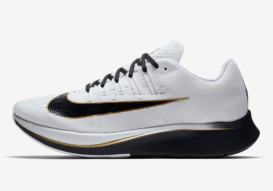 Nike Zoom Fly White Black Gold 880848 006 1