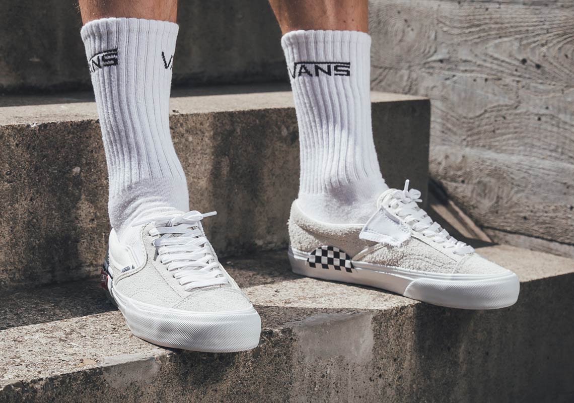 Vans Slip On Deconstructed White 2