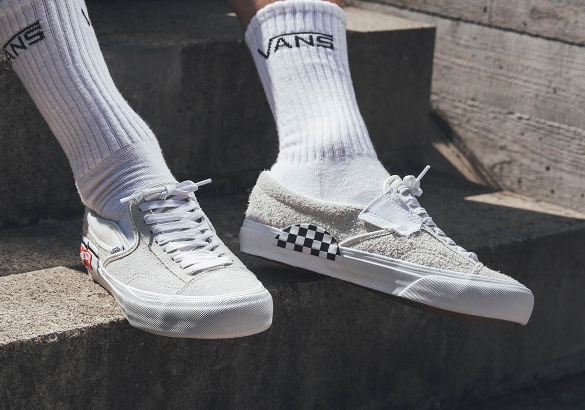 Vans Slip On Deconstructed White 3