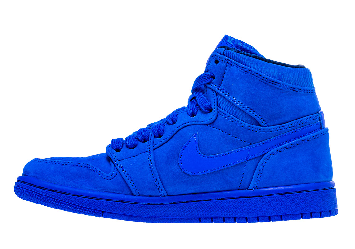 Air Jordan 1 High Premium Blue Suede 3