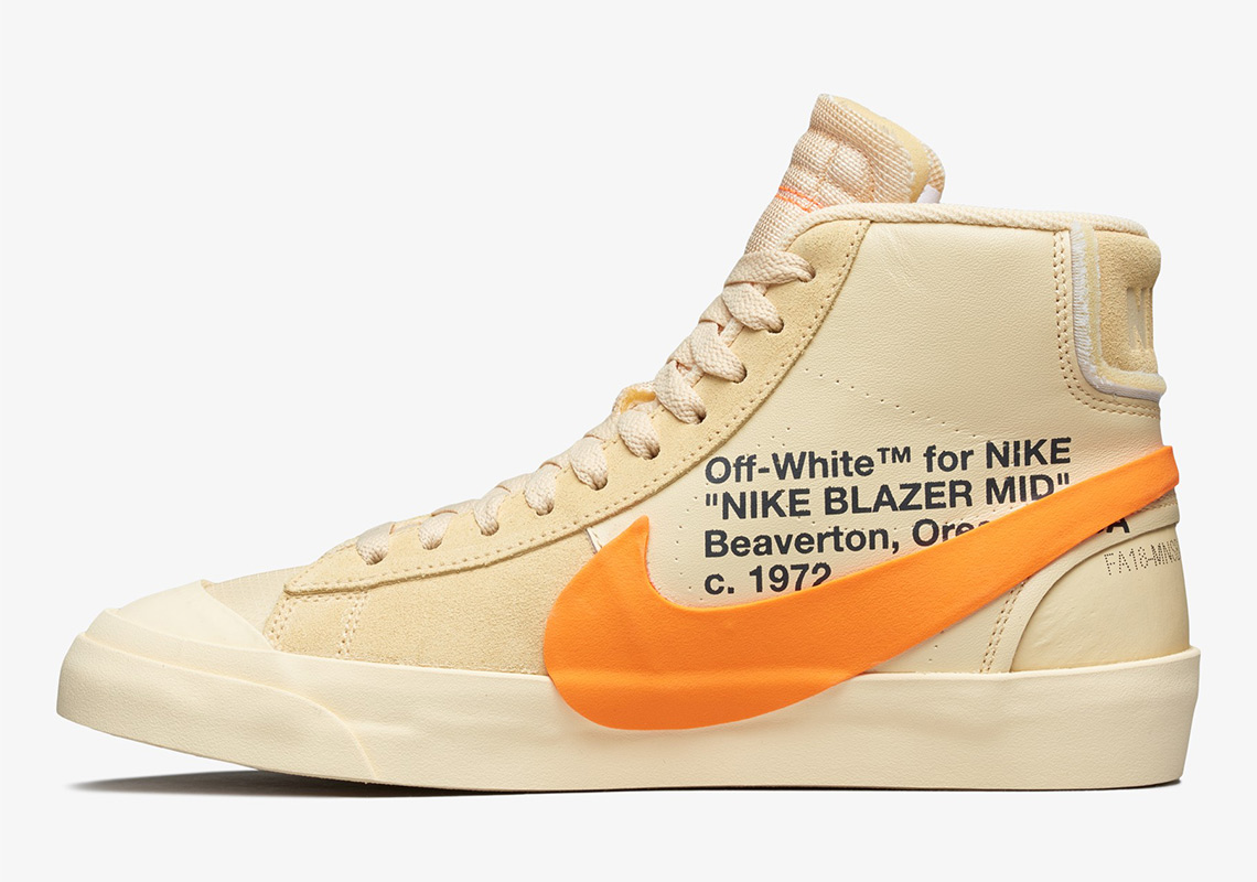 Off White Nike Blazer Tan Orange Aa3832 700 Official Images 2