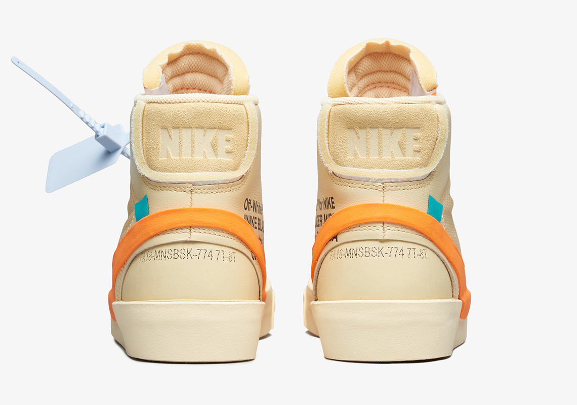 Off White Nike Blazer Tan Orange Aa3832 700 Official Images 5