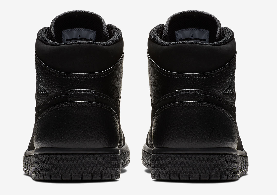 Air Jordan 1 Mid Triple Black 554724 064 2