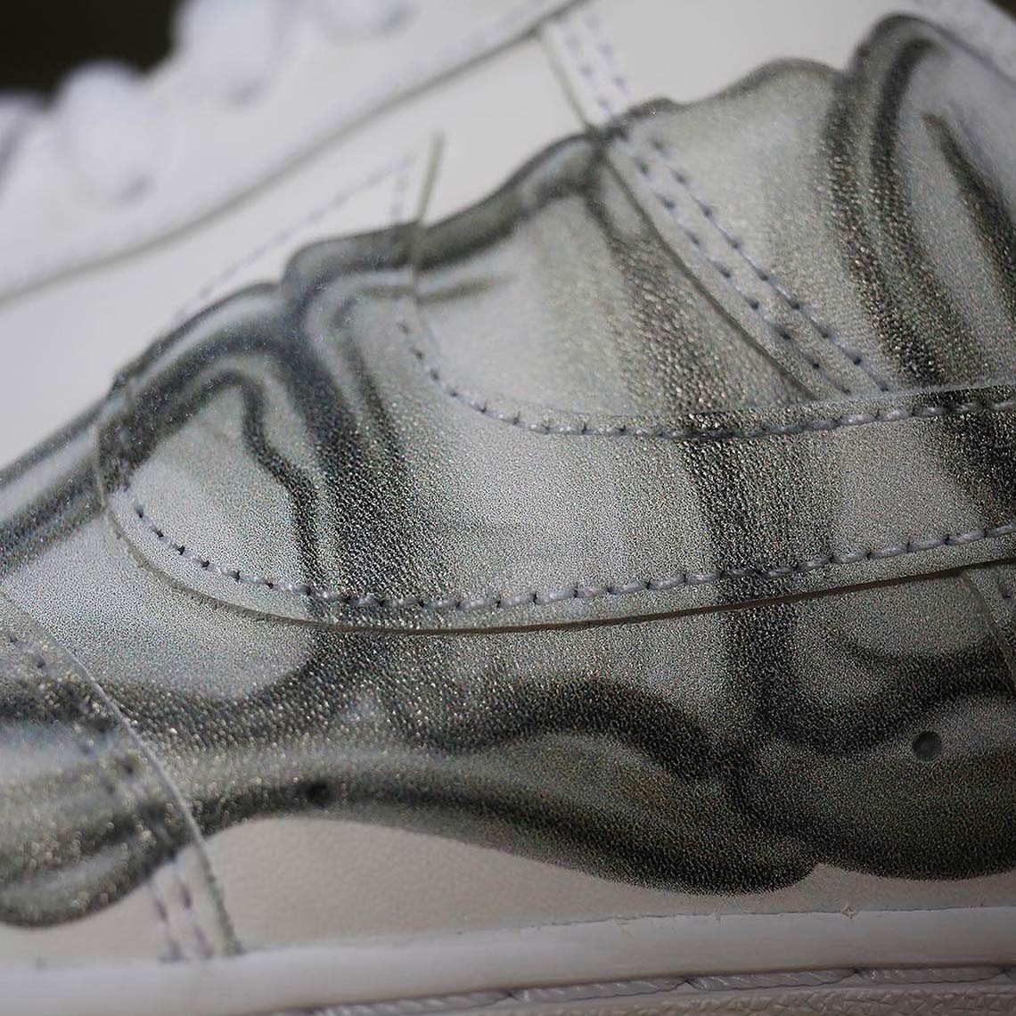 Nike Air Force 1 Low Skeleton White 5