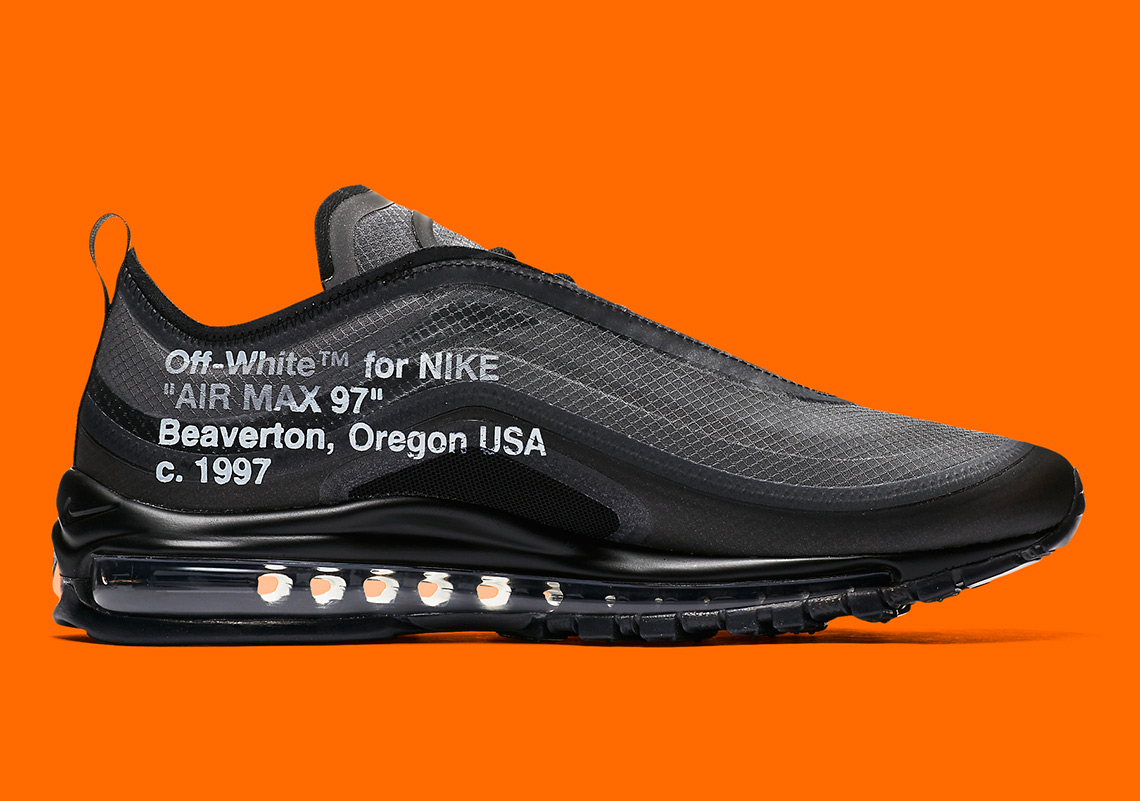 Off White Nike Air Max 97 Black White Cone Aj4585 001 2
