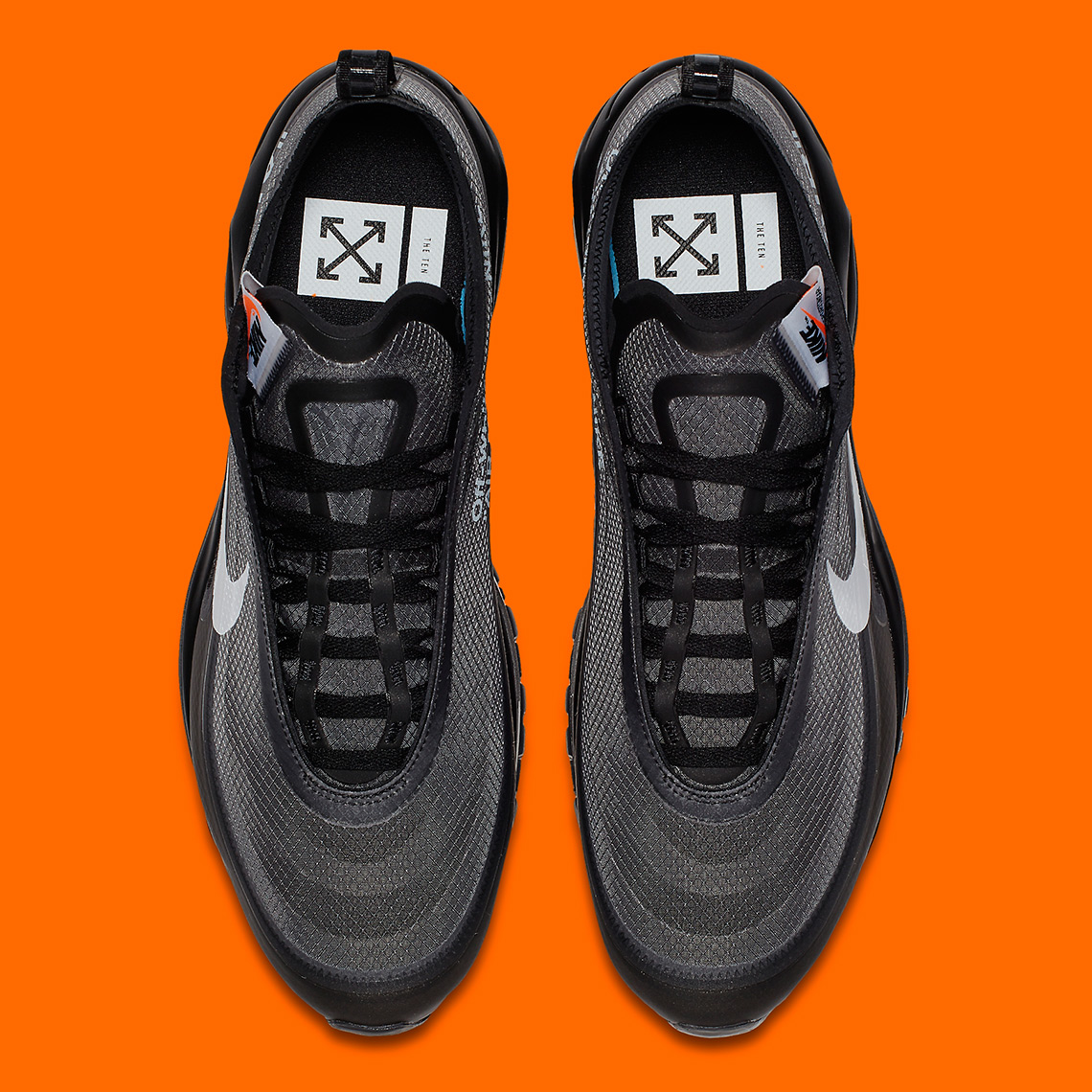 Off White Nike Air Max 97 Black White Cone Aj4585 001 5