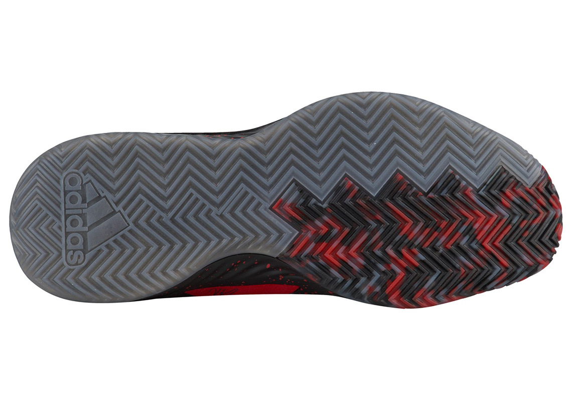 Adidas Dame 5 Black Red 3