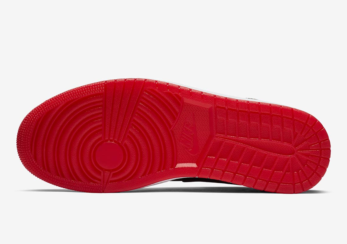 Air Jordan 1 Mid Black Red Bq6578 001 5