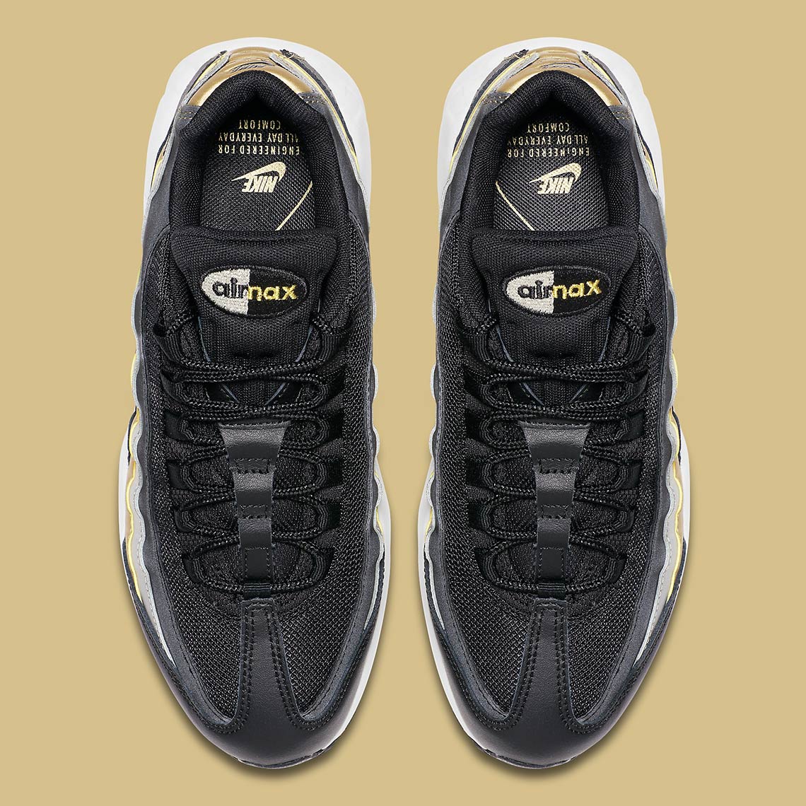 Nike Air Max 95 Gold Silver Bq4554 001 4