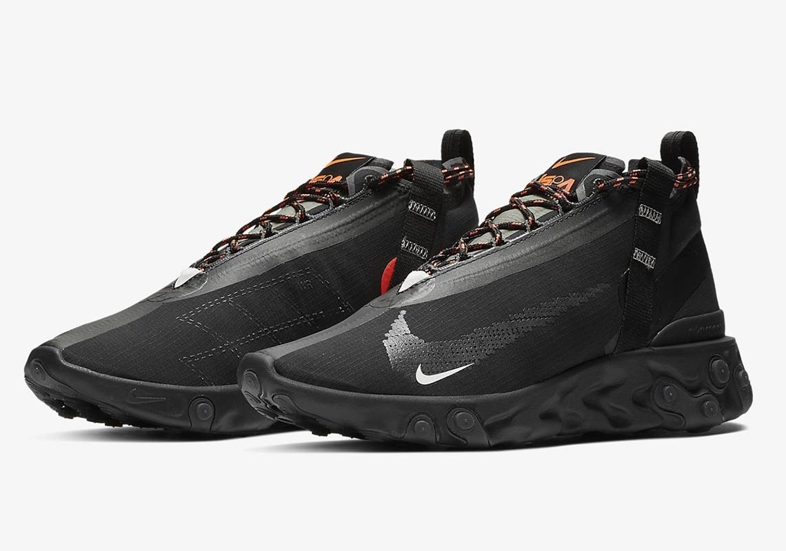 Nike React Runner Mid Black At3143 001