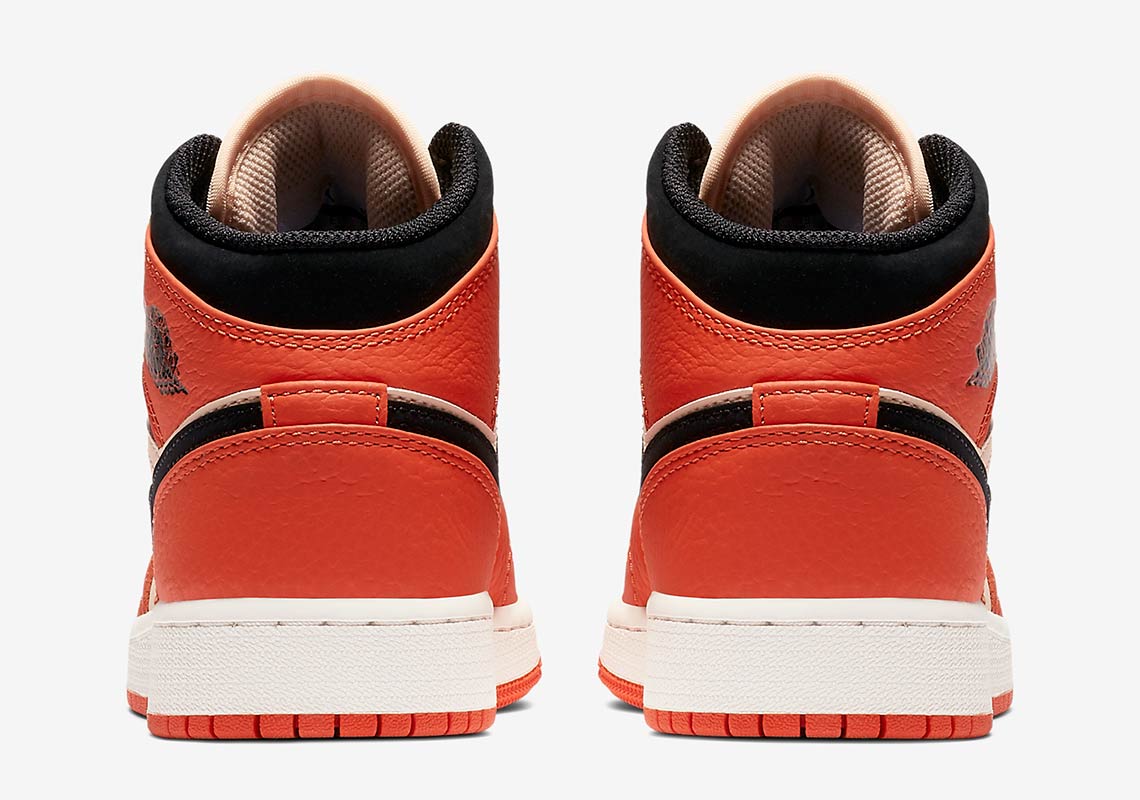 Air Jordan 1 Mid Gg Orange Bq6931 800 6