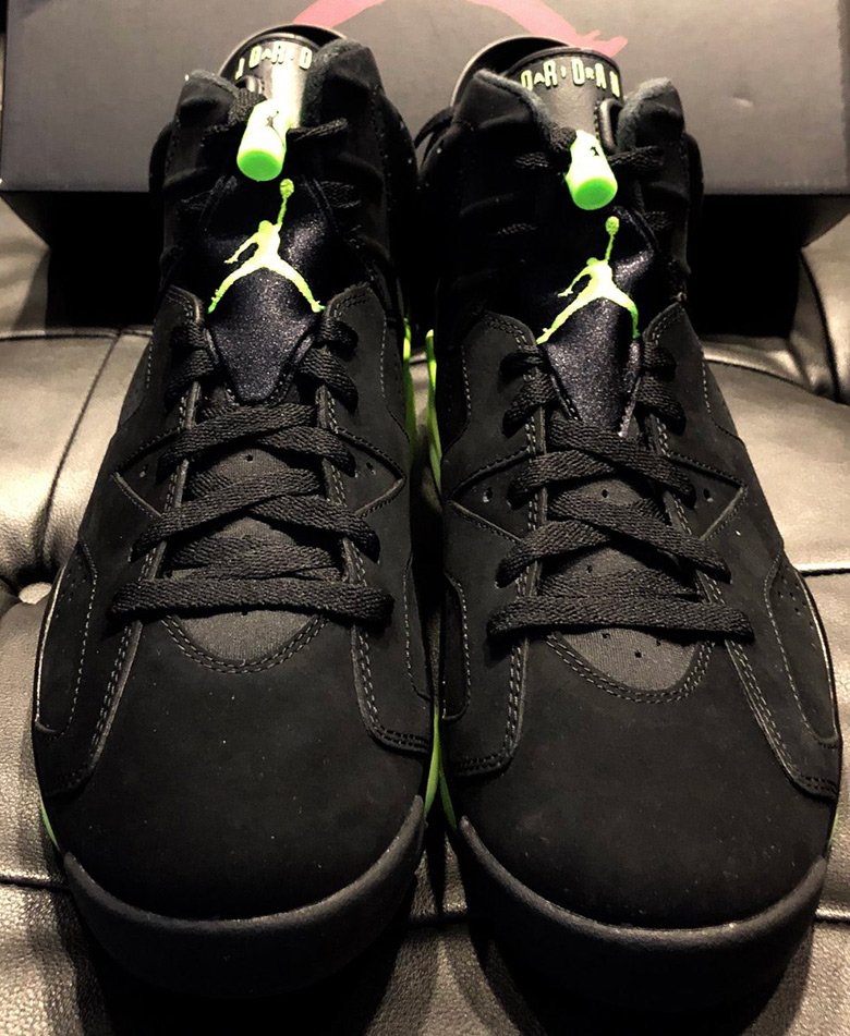 Air Jordan 6 Oregon Ducks Pe Black Green 3