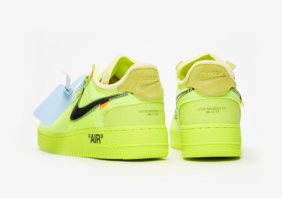 Off White Nike Air Force 1 Volt Ao4606 700 2