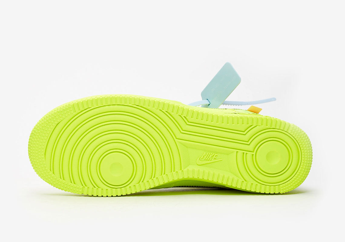 Off White Nike Air Force 1 Volt Ao4606 700 4