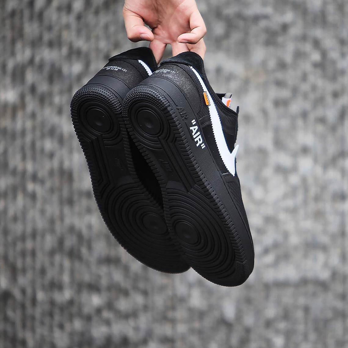 Off White Nike Air Force 1 Low Black Ao4606 001 2