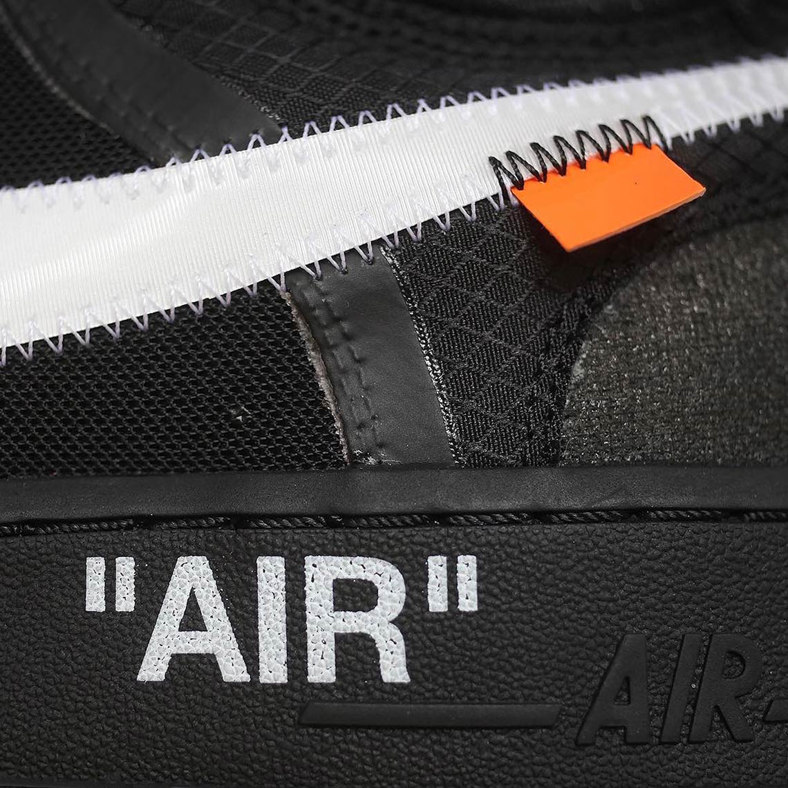 Off White Nike Air Force 1 Low Black Ao4606 001 3