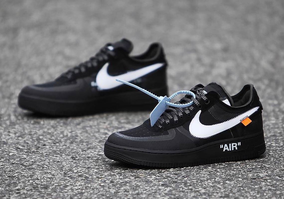 Off White Nike Air Force 1 Low Black Ao4606 001 5