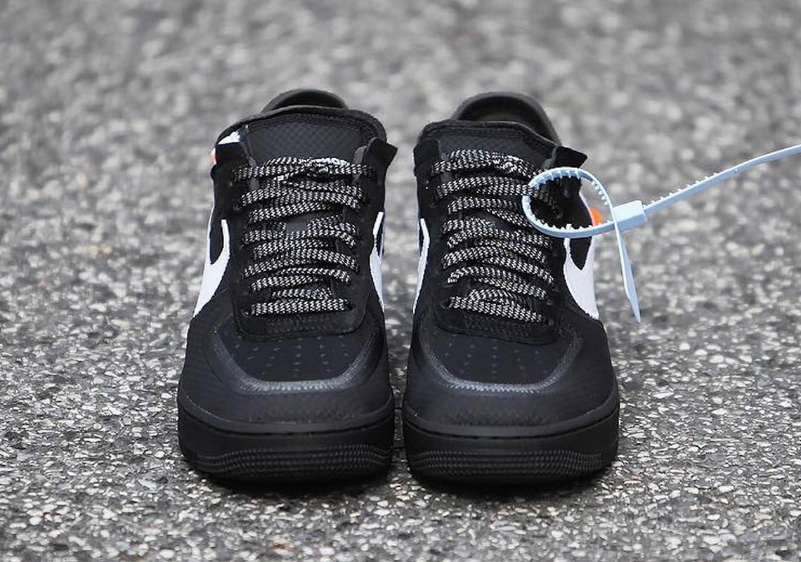 Off White Nike Air Force 1 Low Black Ao4606 001 6