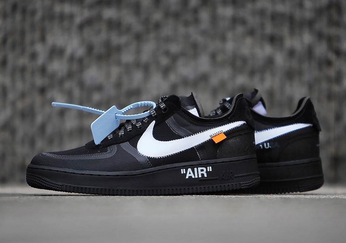 Off White Nike Air Force 1 Low Black Ao4606 001 7
