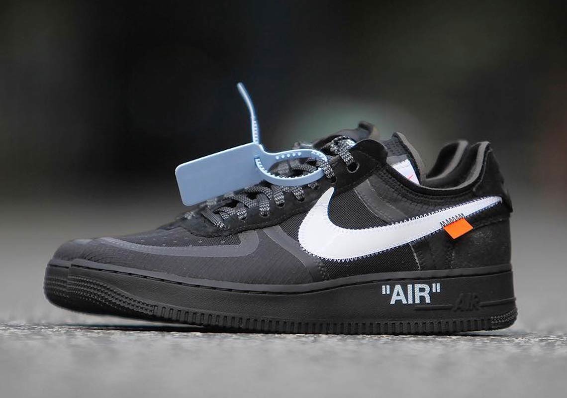 Off White Nike Air Force 1 Low Black Ao4606 001 8