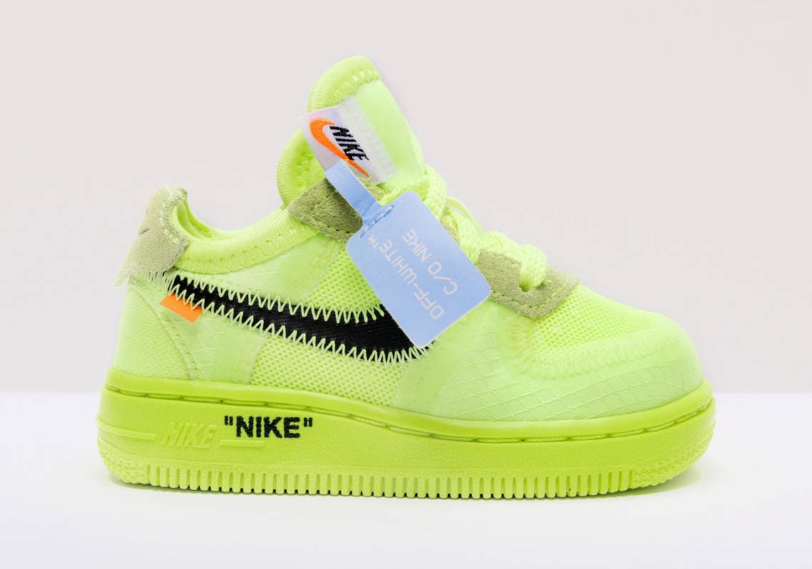 Off White Nike Air Force 1 Low Volt Kids 4