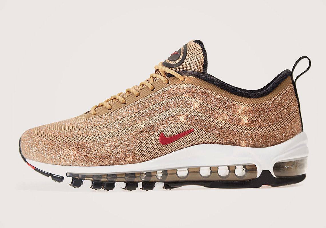 Where To Buy The Nike Air Max 97 Swarovski “Metallic Gold”