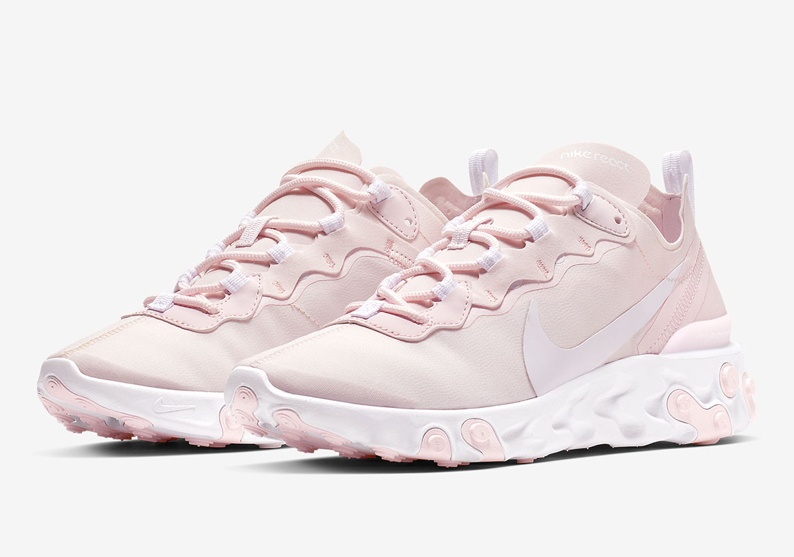 The Nike React Element 55 "Pale Pink" Is Available Now