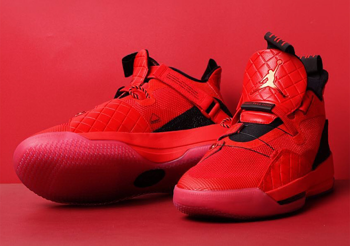 The Air Jordan 33 Goes Full Red