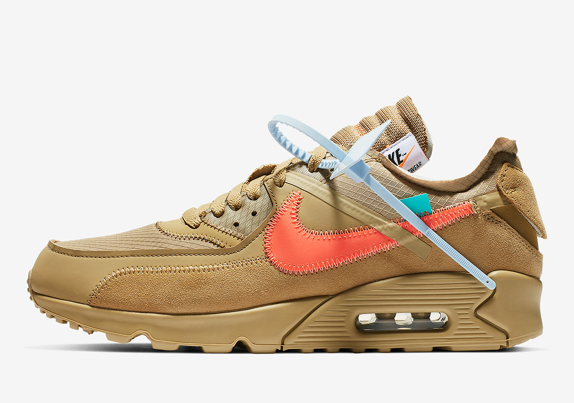 Off White Nike Air Max 90 Desert Ore Release Date 1