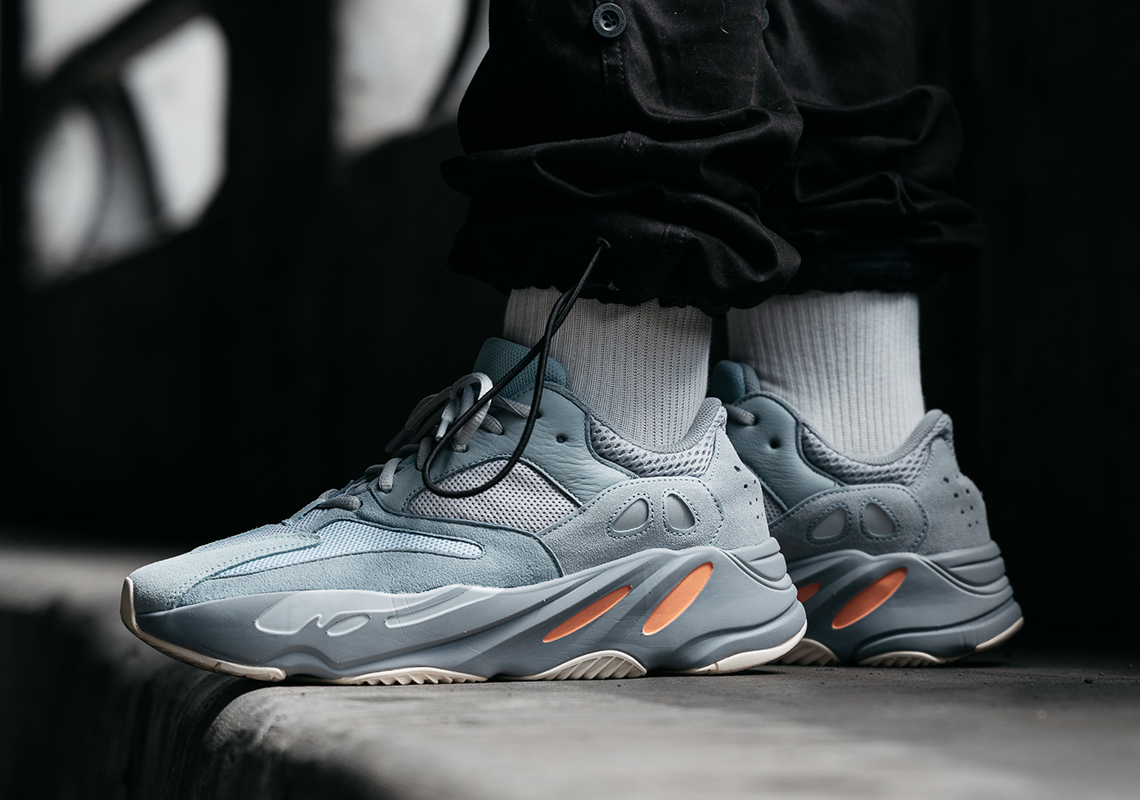 Detailed On-Foot Look At The adidas Yeezy Boost 700 “Inertia”