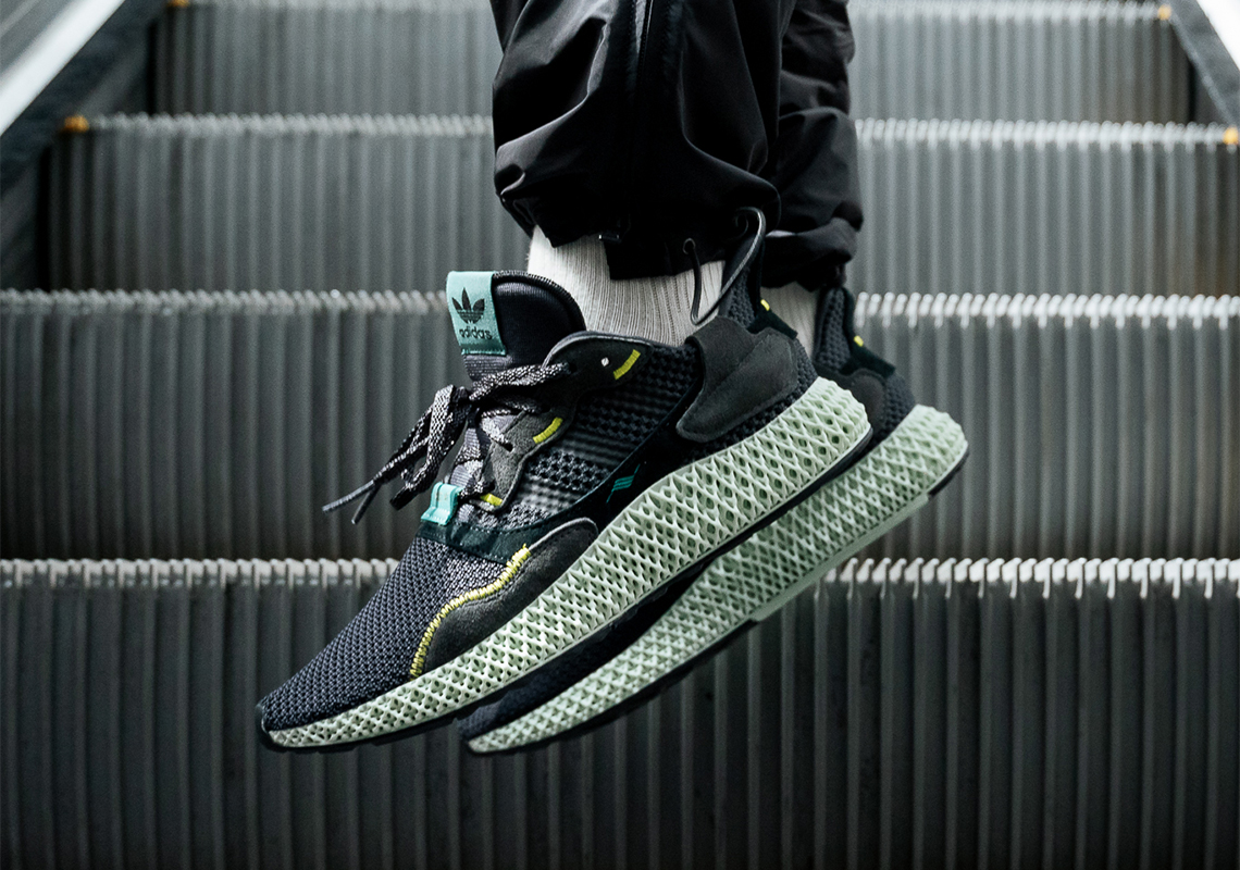 The adidas ZX4000 4D “Carbon” Is Releasing In April