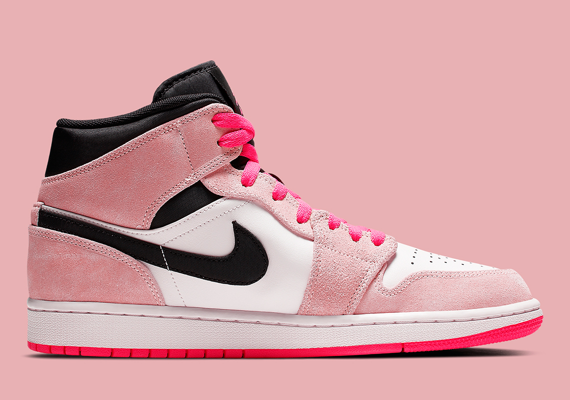 Air Jordan 1 Mid Pink Crimson 852542 801 6