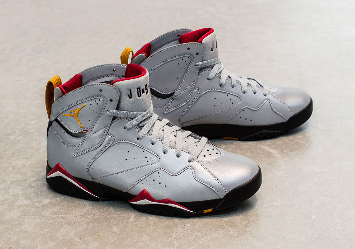 The Air Jordan 7 "Cardinal" Returns With Reflective Uppers