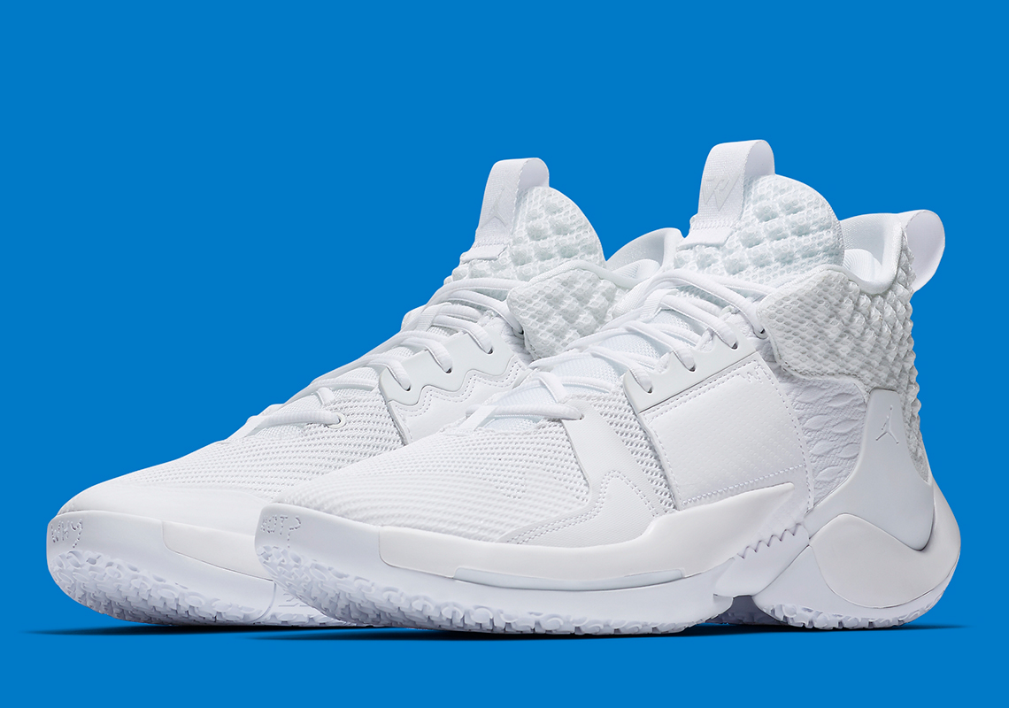 The Jordan Why Not Zer0.2 Appears In A Crisp “Triple White”