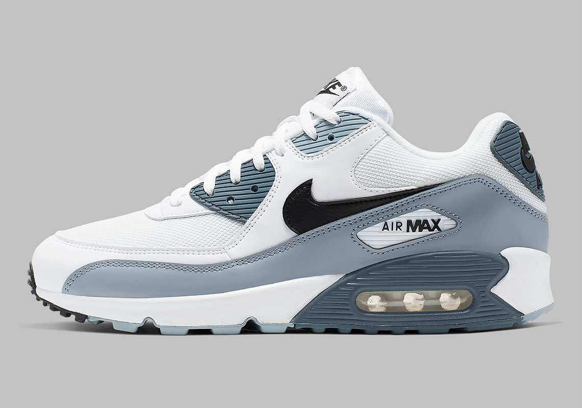 Nike Air Max 90 Aj1285 108 White Obsidian Armory Blue Black 2