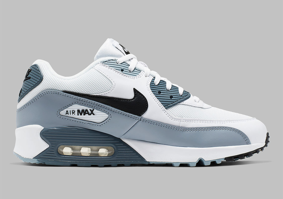 Nike Air Max 90 Aj1285 108 White Obsidian Armory Blue Black 3