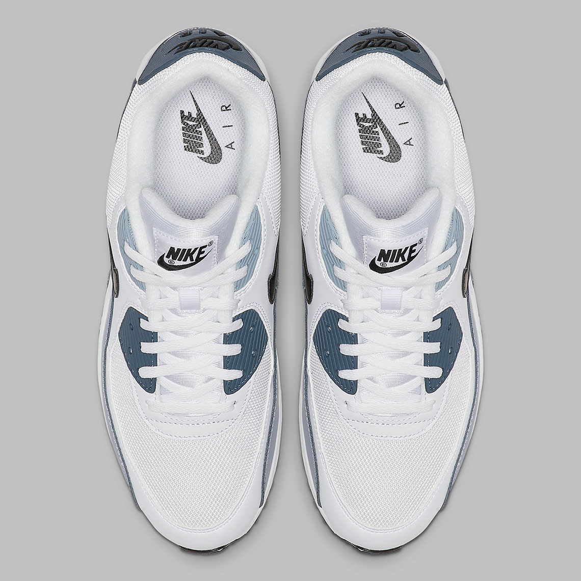 Nike Air Max 90 Aj1285 108 White Obsidian Armory Blue Black 4