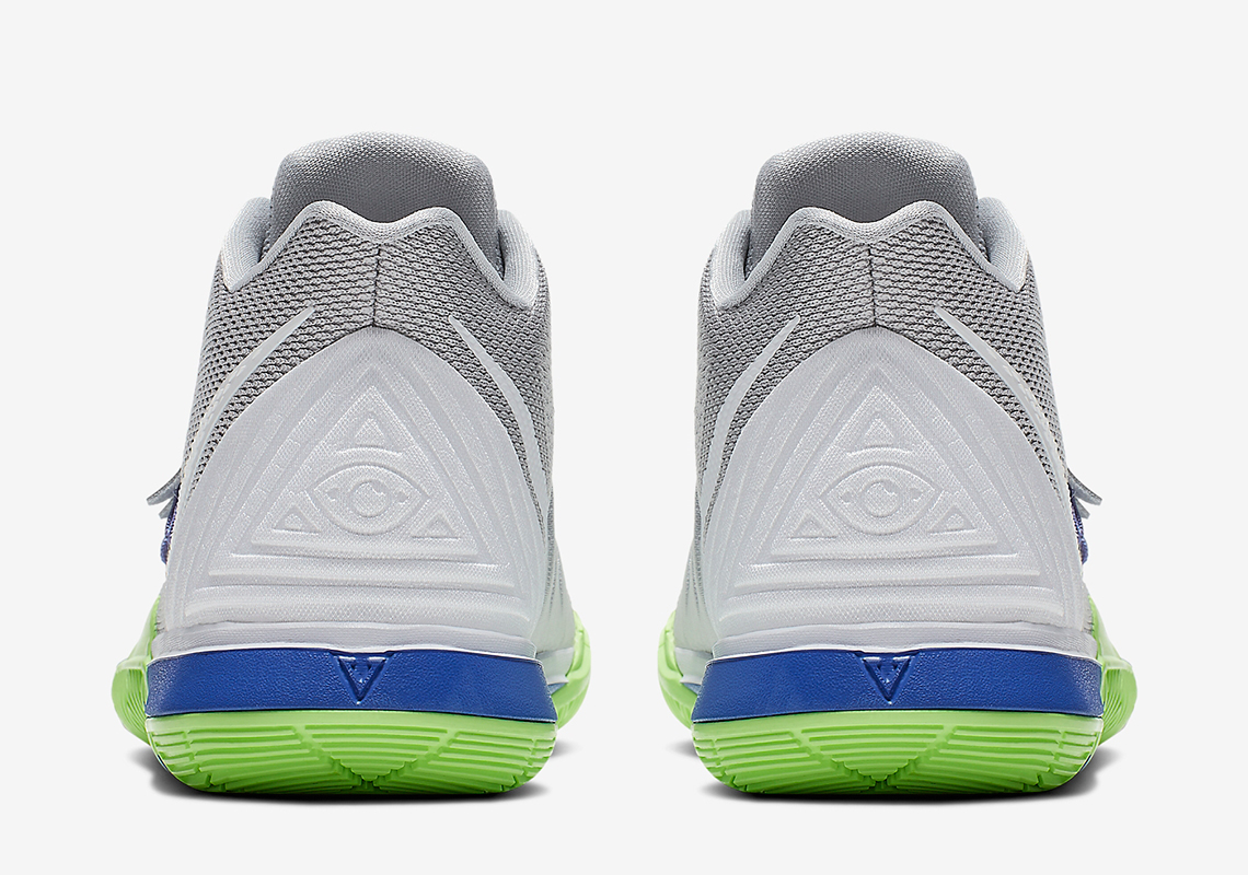 Nike Kyrie 5 Boys Grey Lime Blue Aq2465 099 6