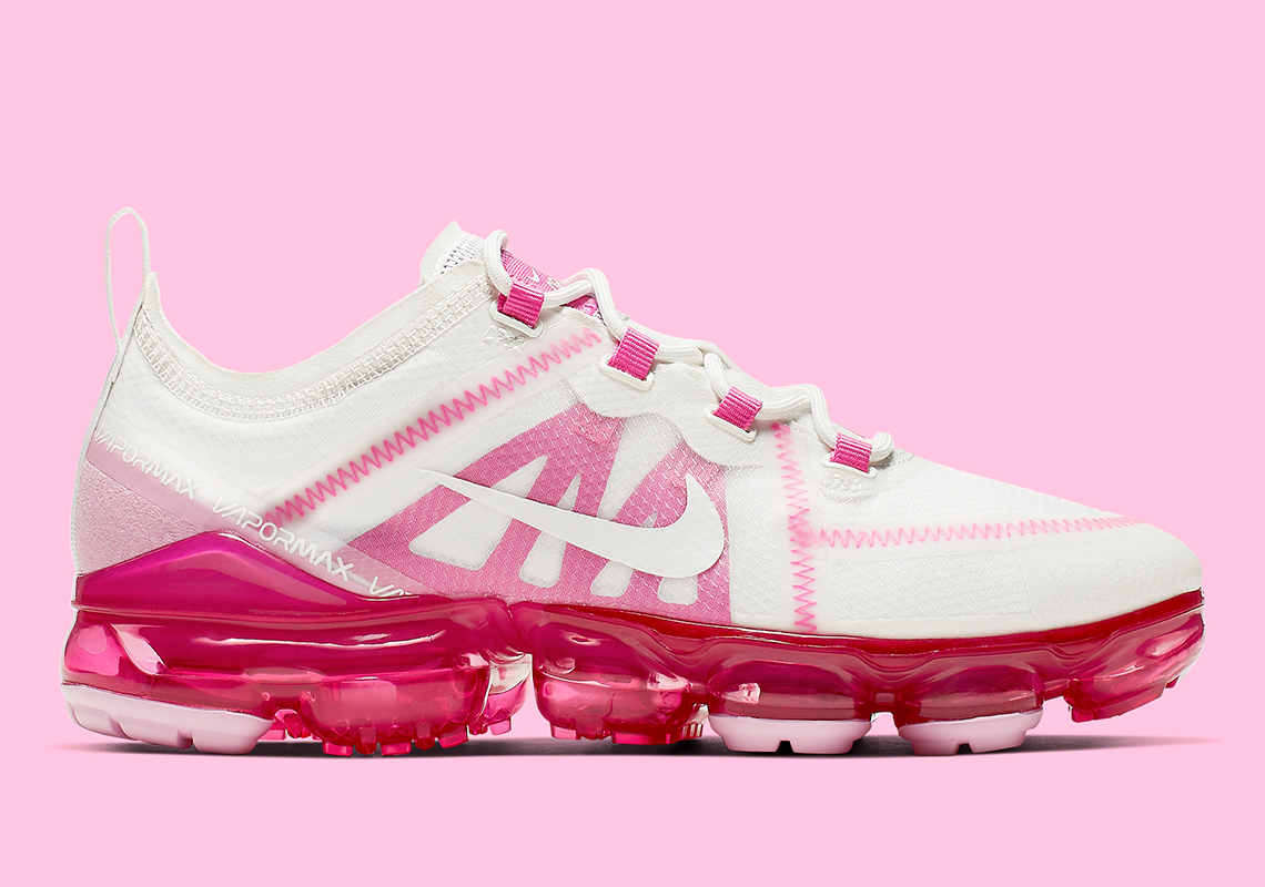 Nike Vapormax 2019 Womens Pink White Ar6632 105 1