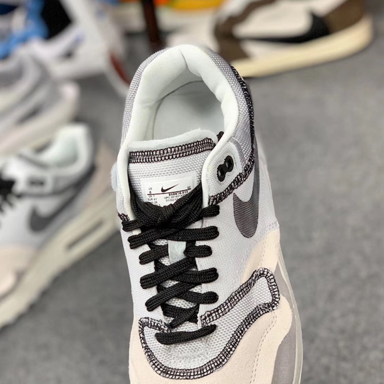 Nike Air Max 1 Inside Out White Black Grey 10