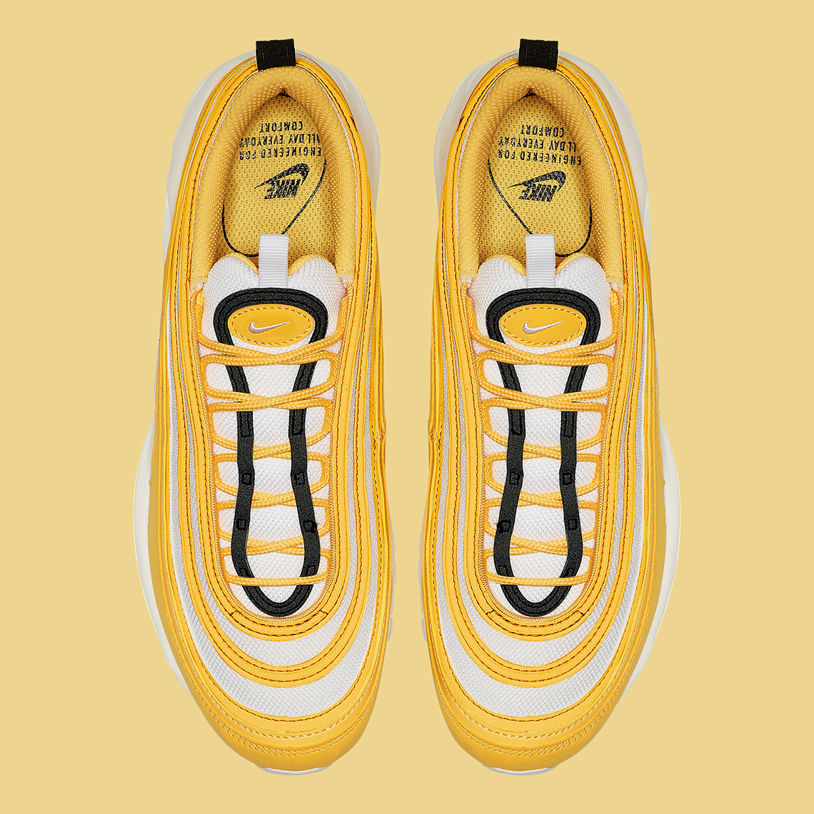 Nike Air Max 97 Womens White Gold Black 921733 703 1