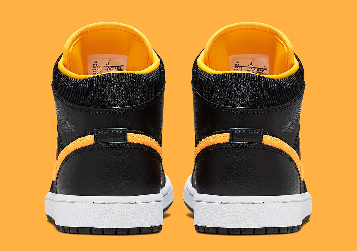 Air Jordan 1 Mid Black University Gold Ci9352 001 2