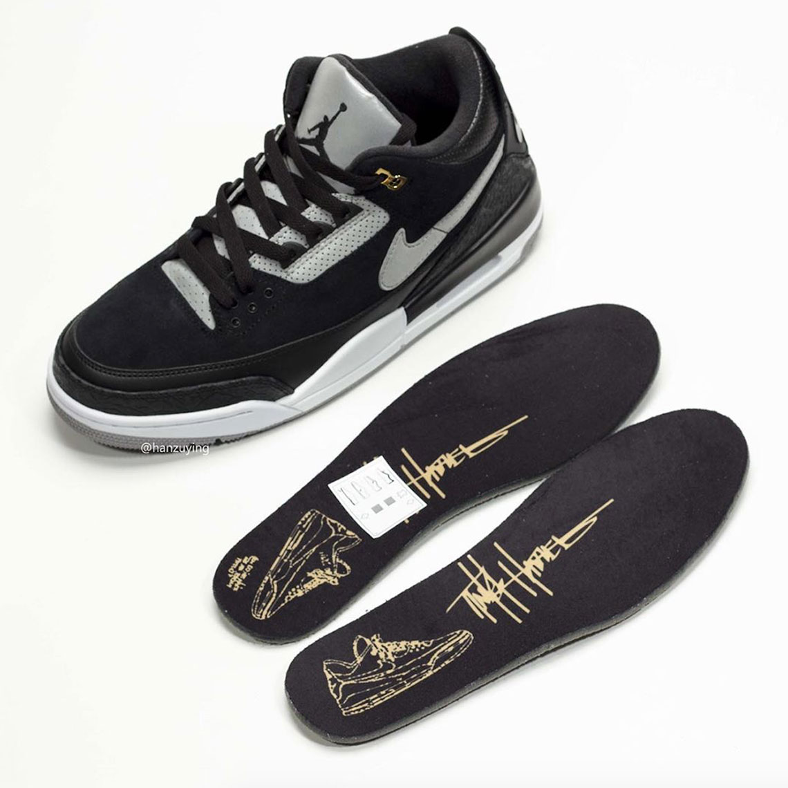Air Jordan 3 Tinker Ck4348 007 Black Grey Gold 4
