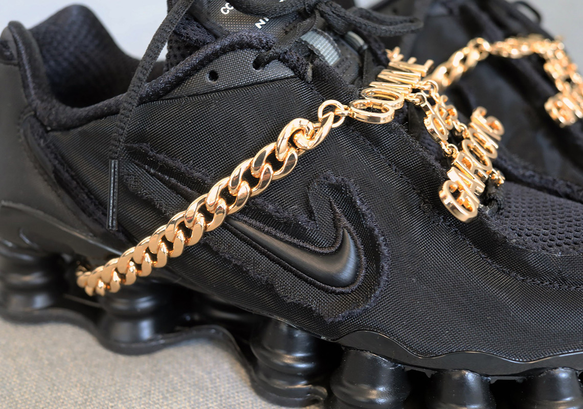 Cdg Nike Shox Black Release Date 4