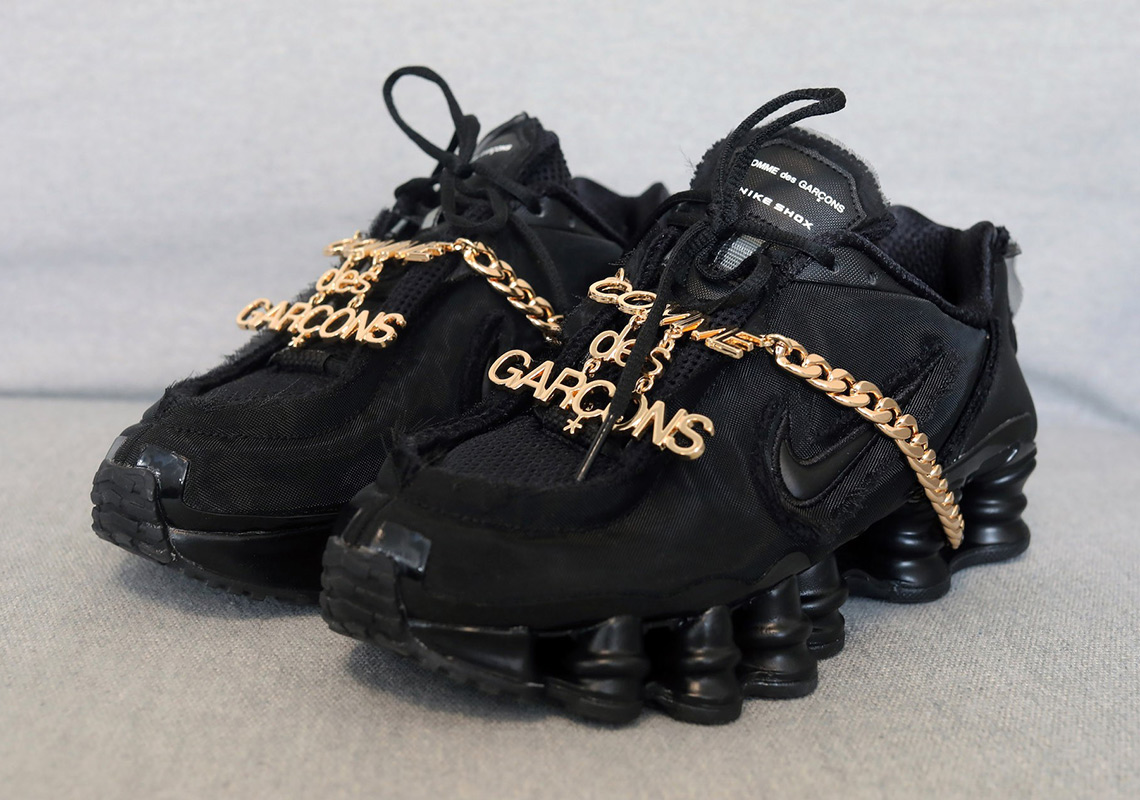 Cdg Nike Shox Black Release Date 5