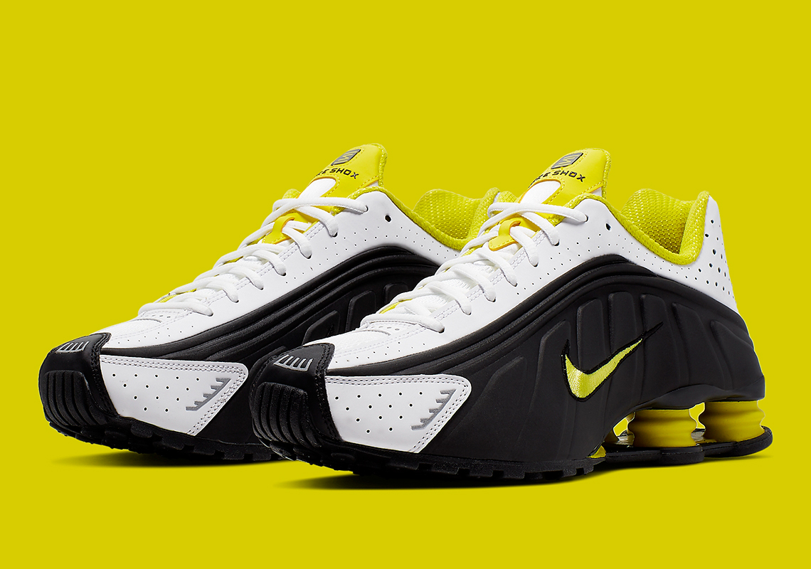Nike Shox R4 Yellow White Black 104265 048 3