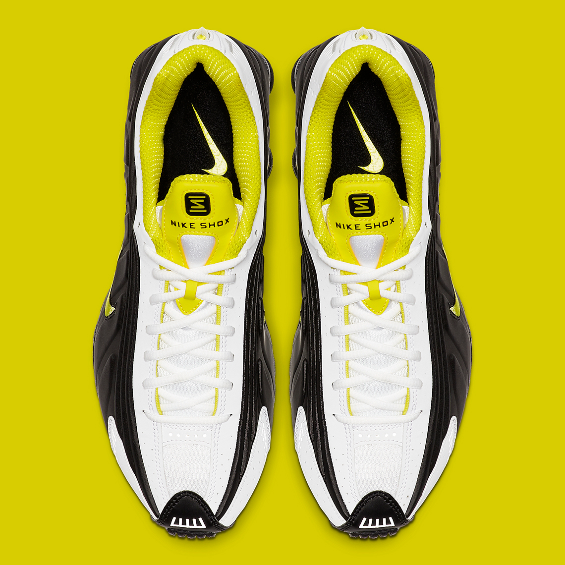 Nike Shox R4 Yellow White Black 104265 048 4