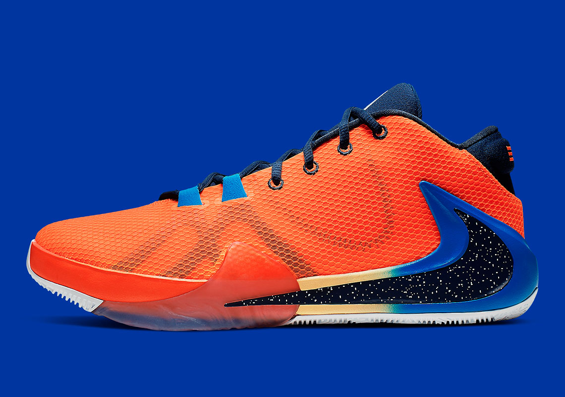 Giannis Antetokounmpo's Nike Zoom Freak 1 Gets Dressed In Bright Orange